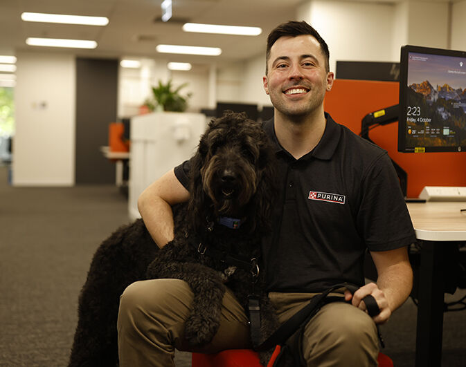 Purina Vet Cam and his dog