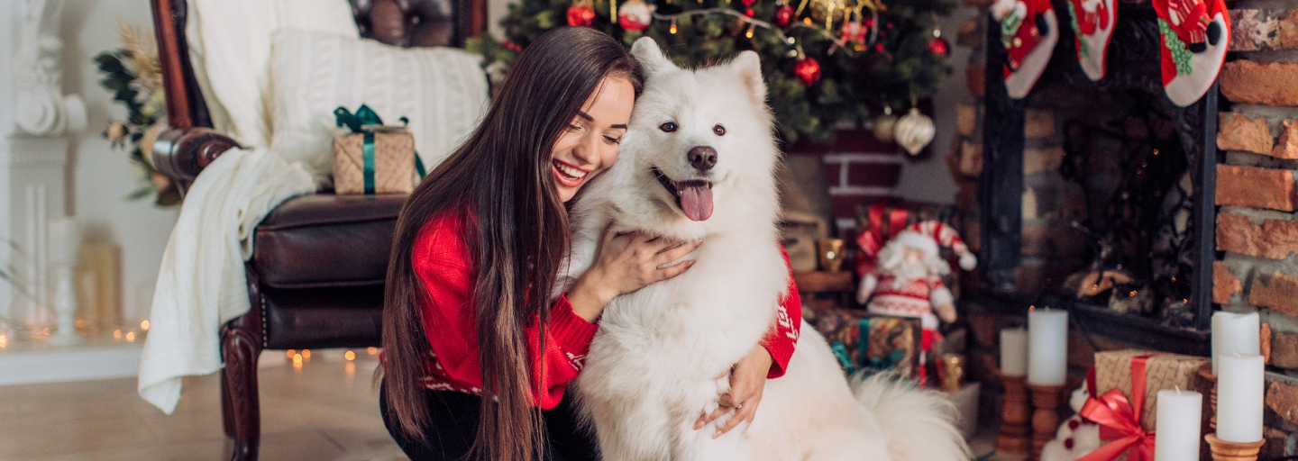 girl with dog