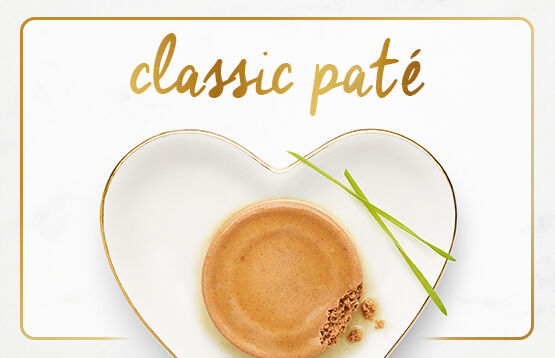 A plate of Fancy Feast pate cat food